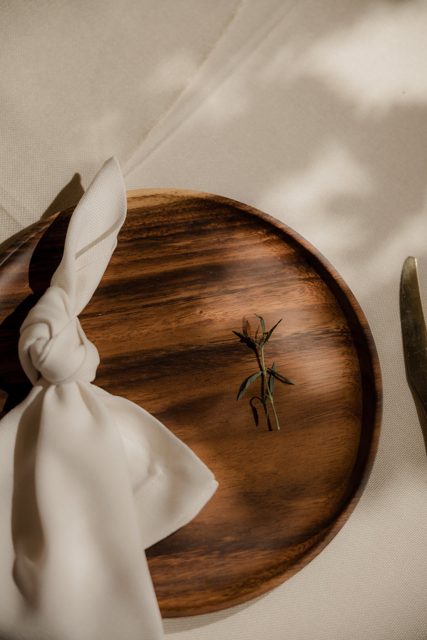 Plato base redondo madera