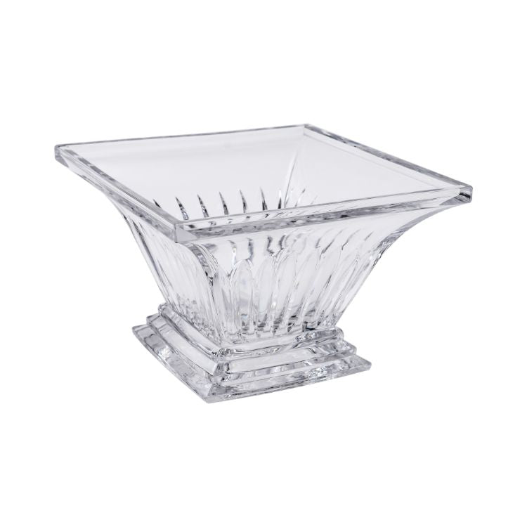 Cuadrada cristal con rayitas