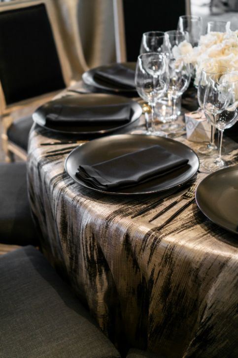 Mantel black silver