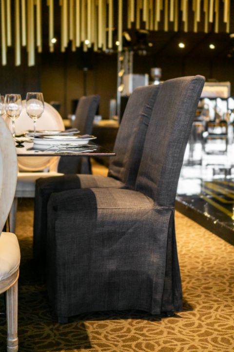 Silla lino gris oxford