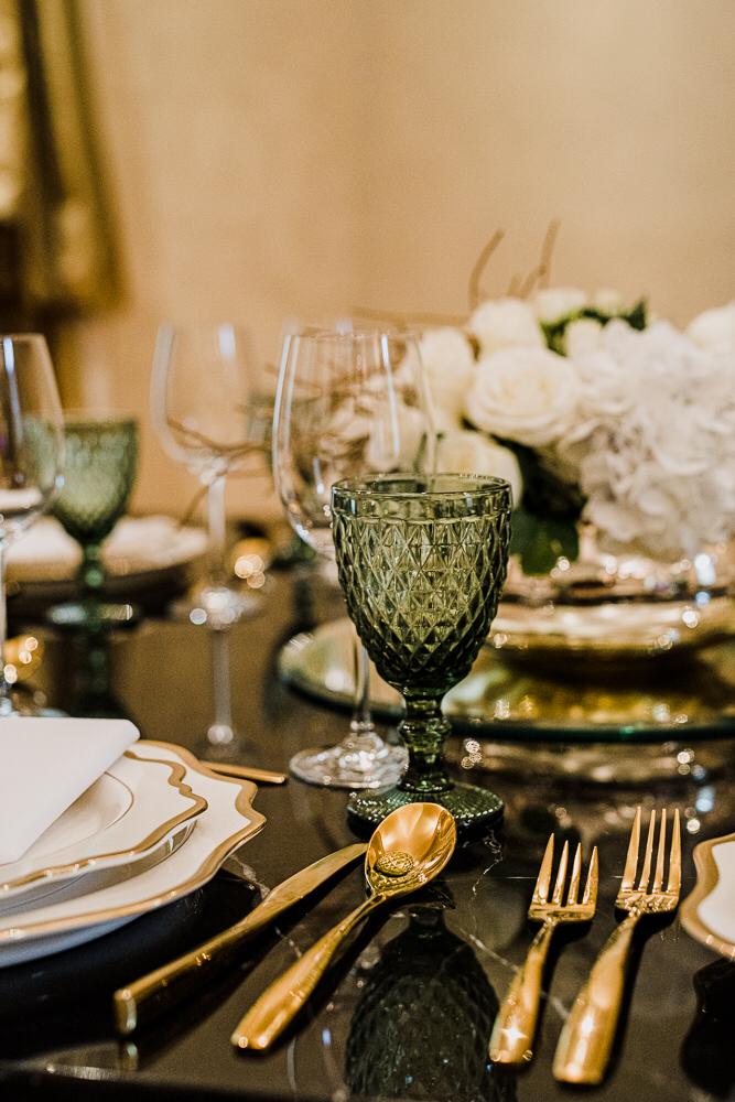 Copa Rombos verde musgo