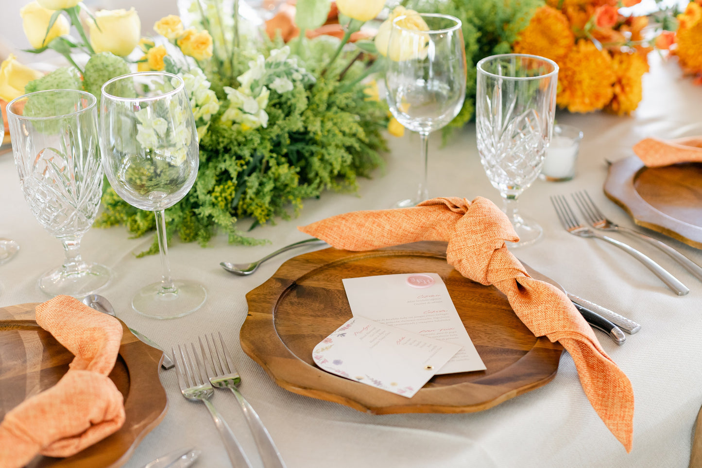 Plato base Sunflower madera