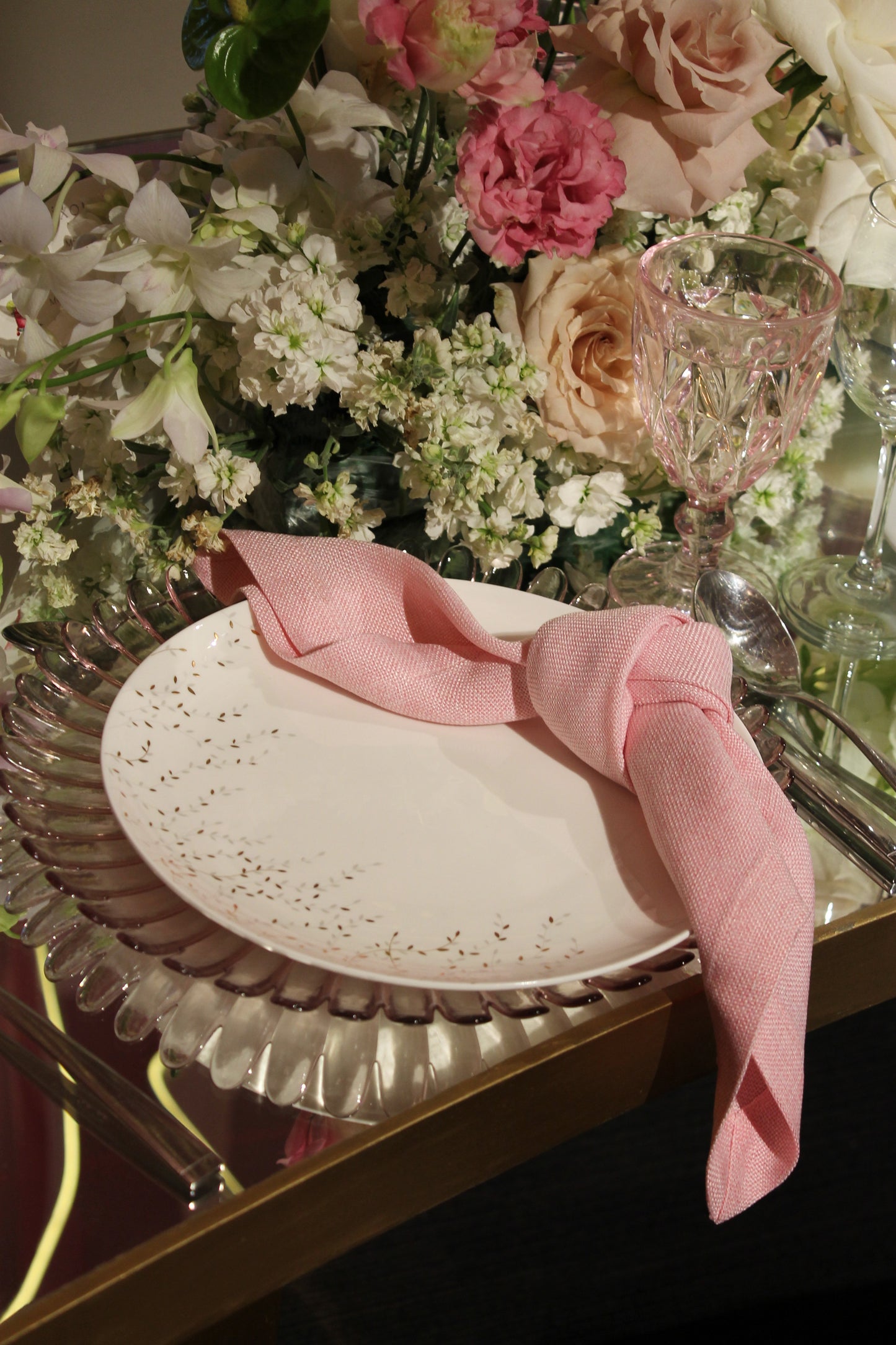 Servilleta lino baby pink