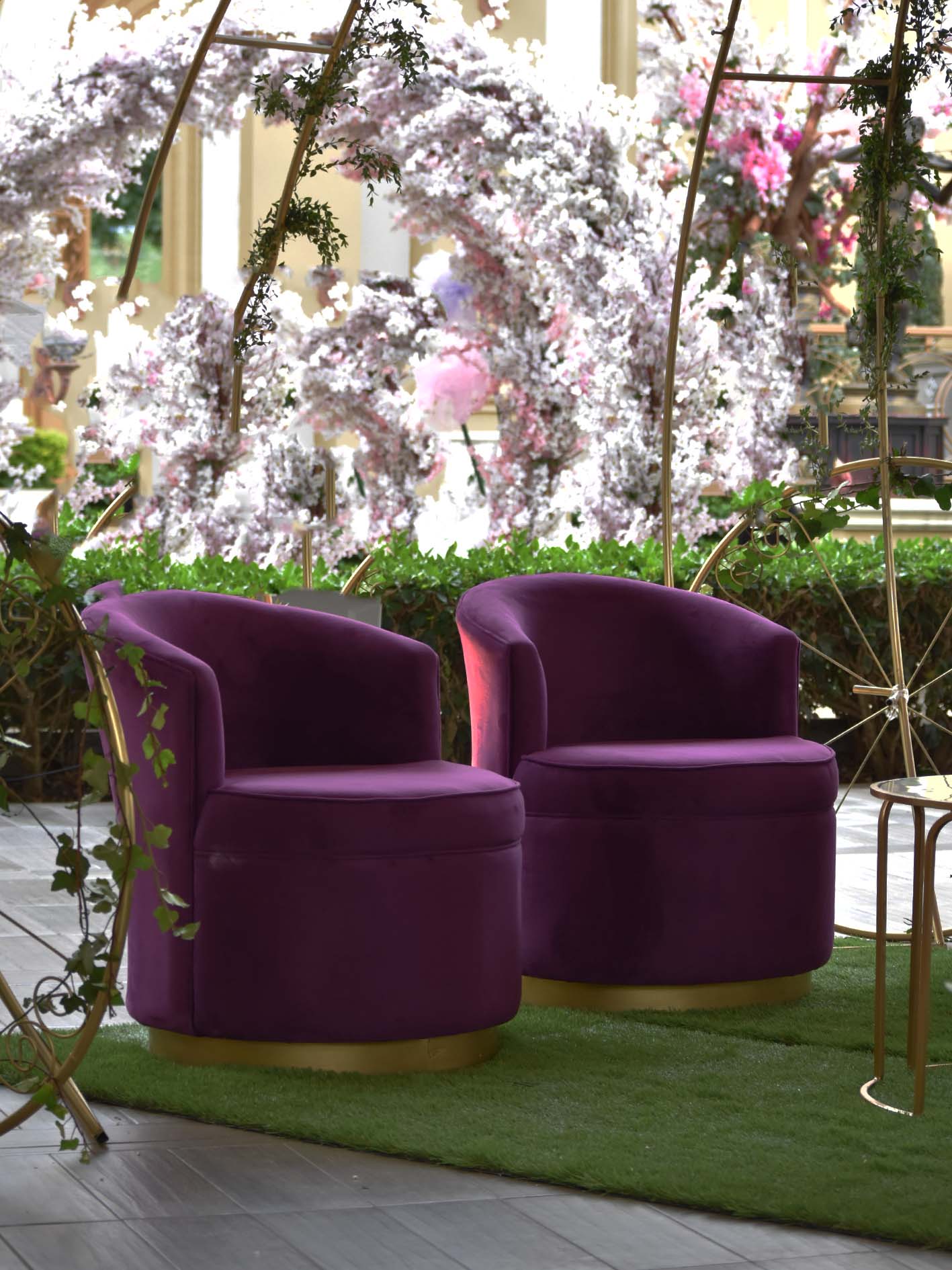 Sillón Alina morado