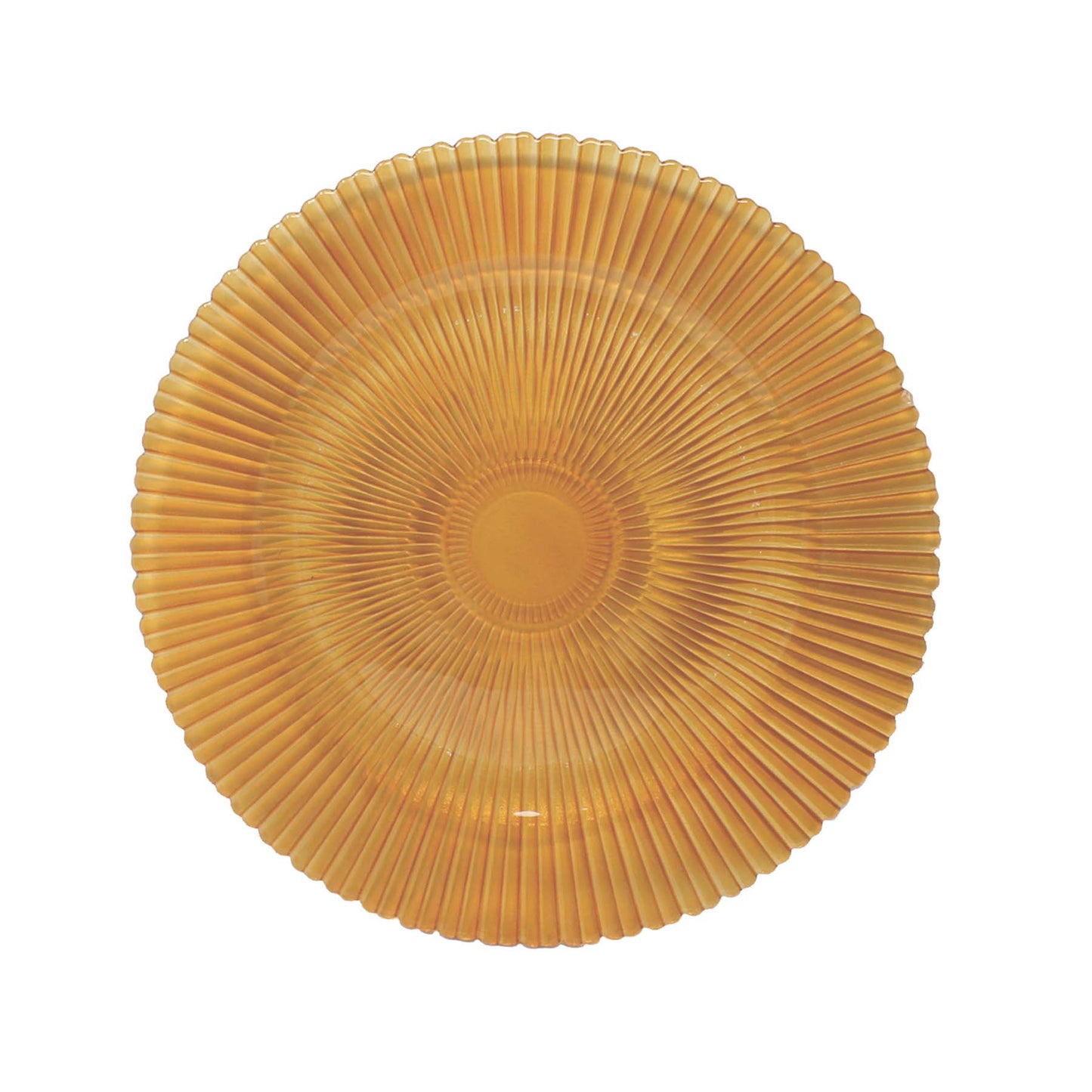 Plato base Niza ámbar oscuro