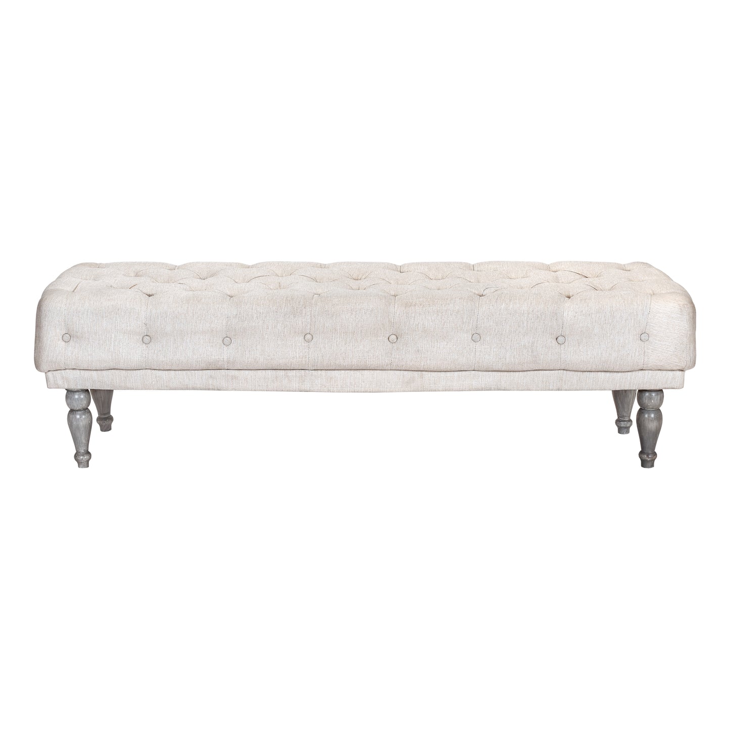 Banca capitoneada deco ivory