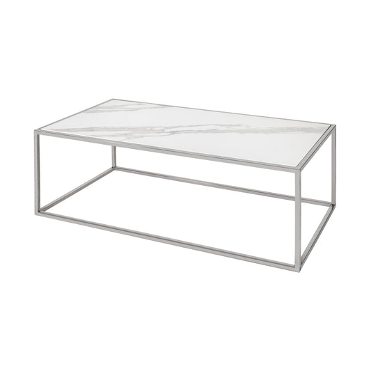 Mesa Deco herrería cubierta beige