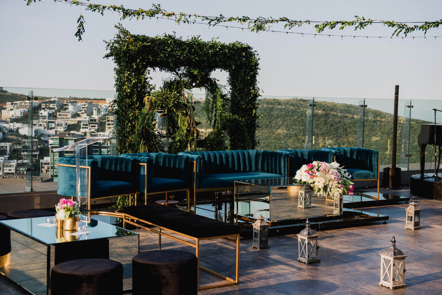 Banca velvet teal