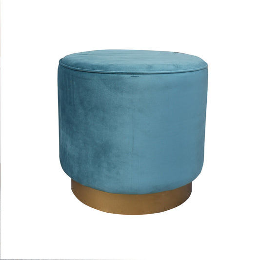 Taburete velvet redondo verde Bali