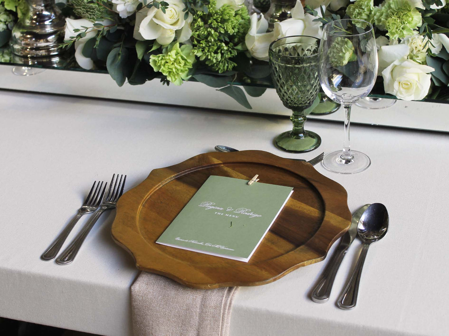 Plato base Sunflower madera