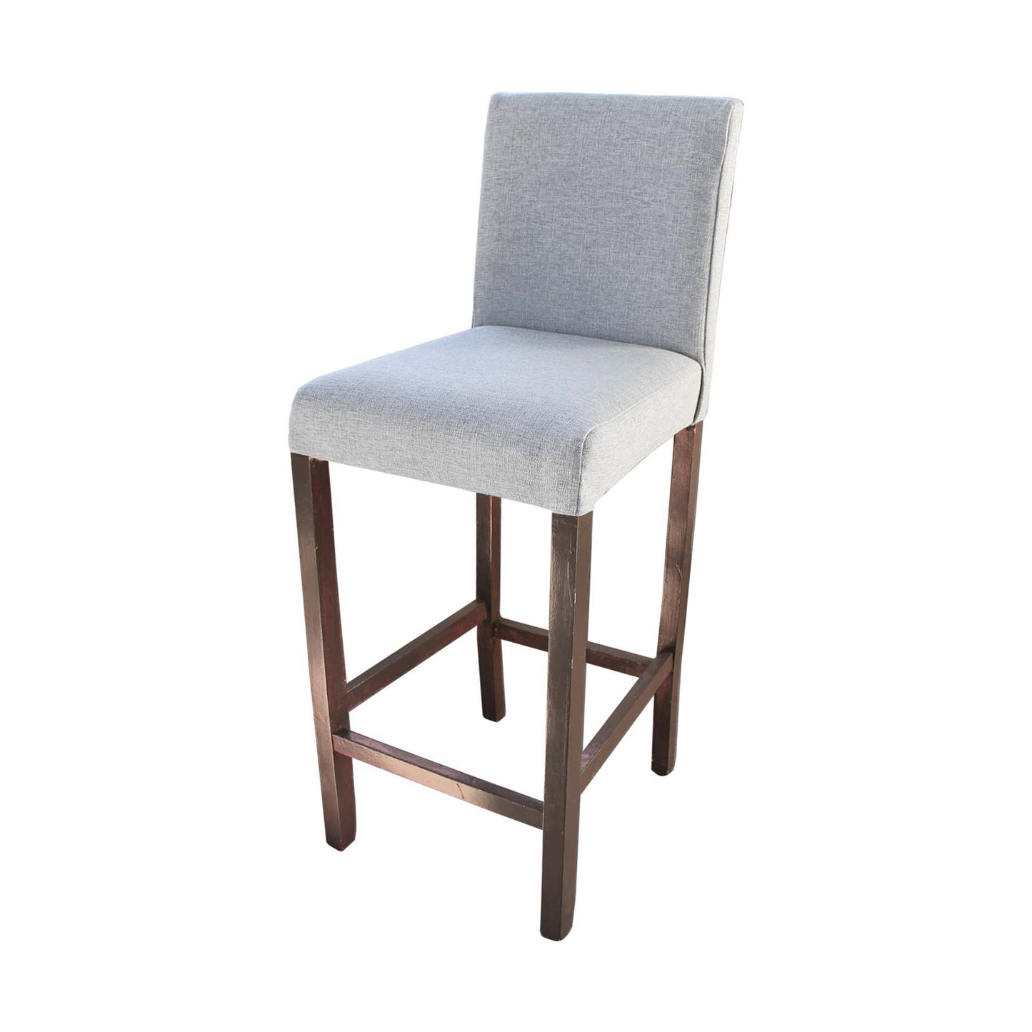 Banco bar deco beige c/nogal