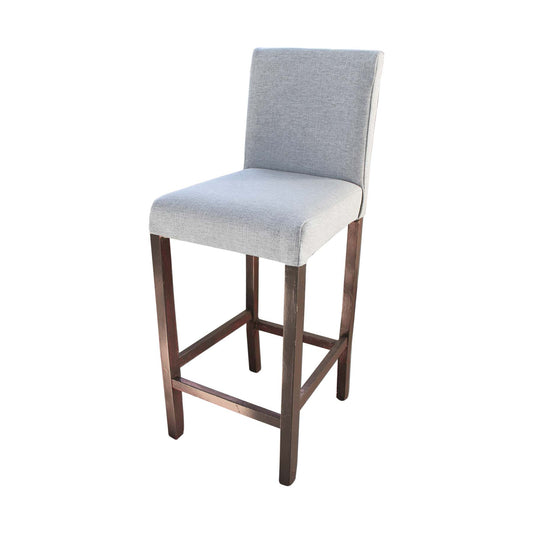 Banco bar deco beige c/nogal