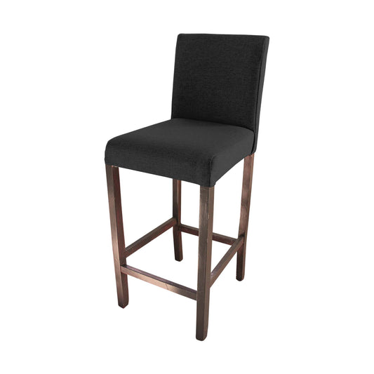 Banco bar deco gris oxford c/nogal