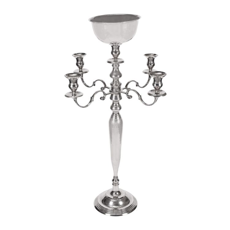 Candelabro hindú plata