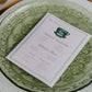 Plato postre Marie verde musgo