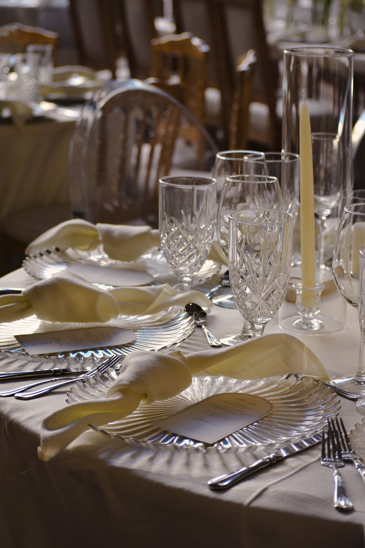 Plato base Margarita cristal