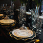 Plato trinche rayitas oro