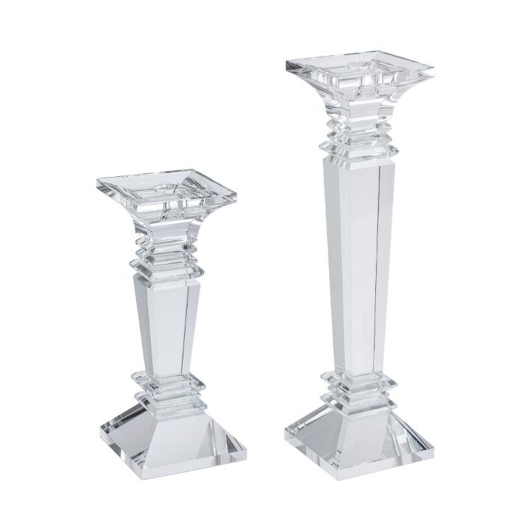 Candelabro cristal cortado clear