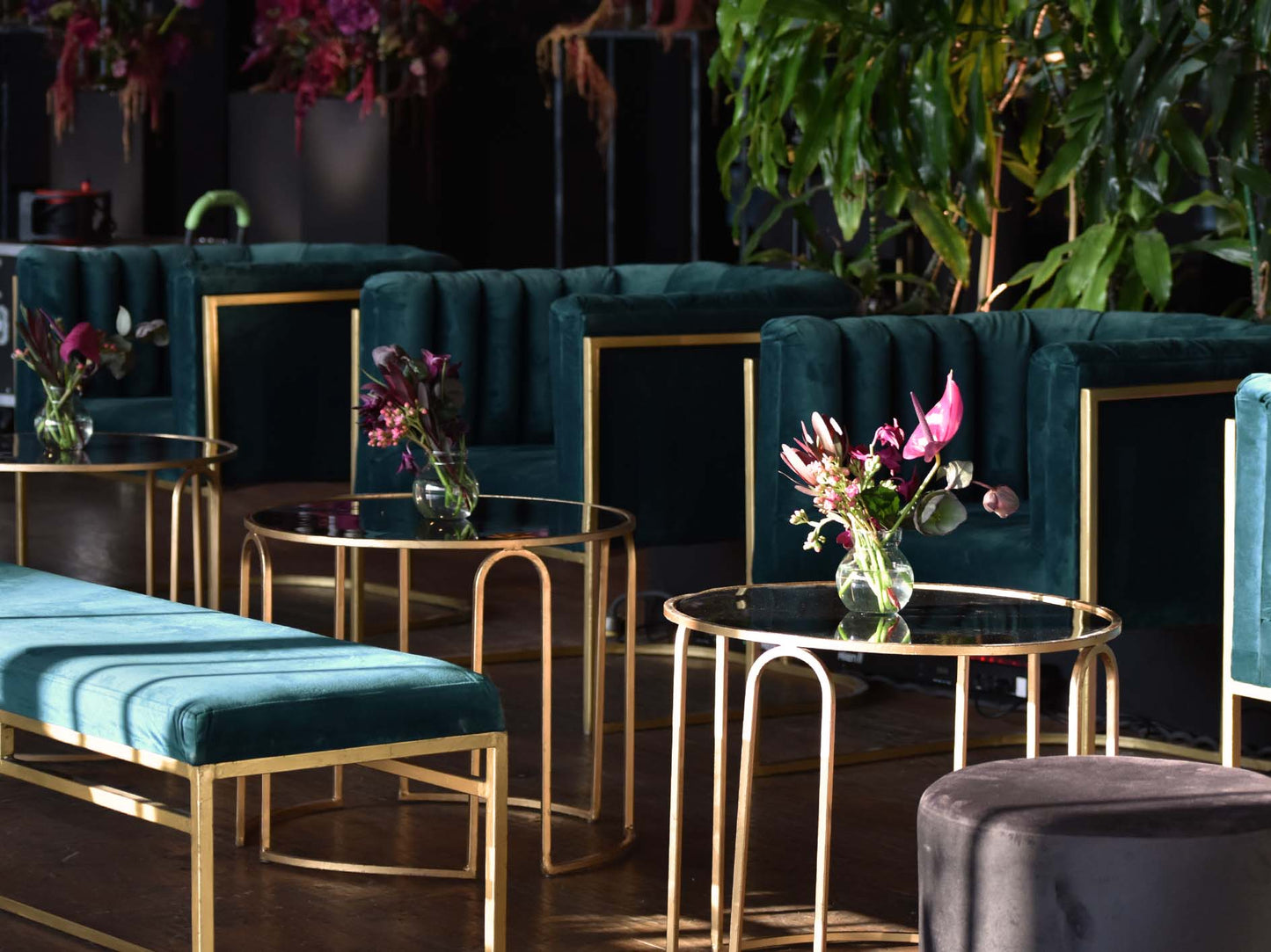 Banca velvet teal