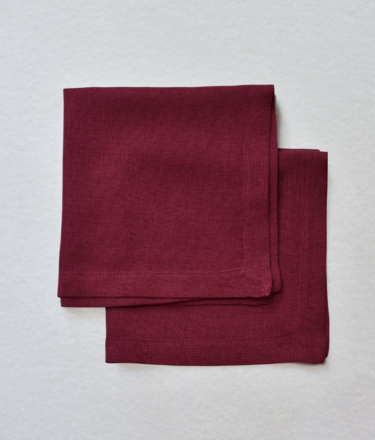 Servilleta lino burgundy