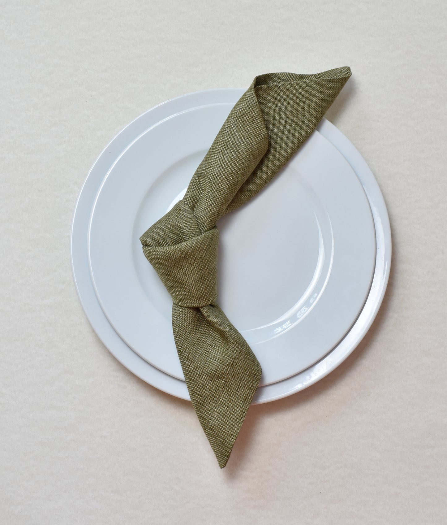 Servilleta lino verde musgo
