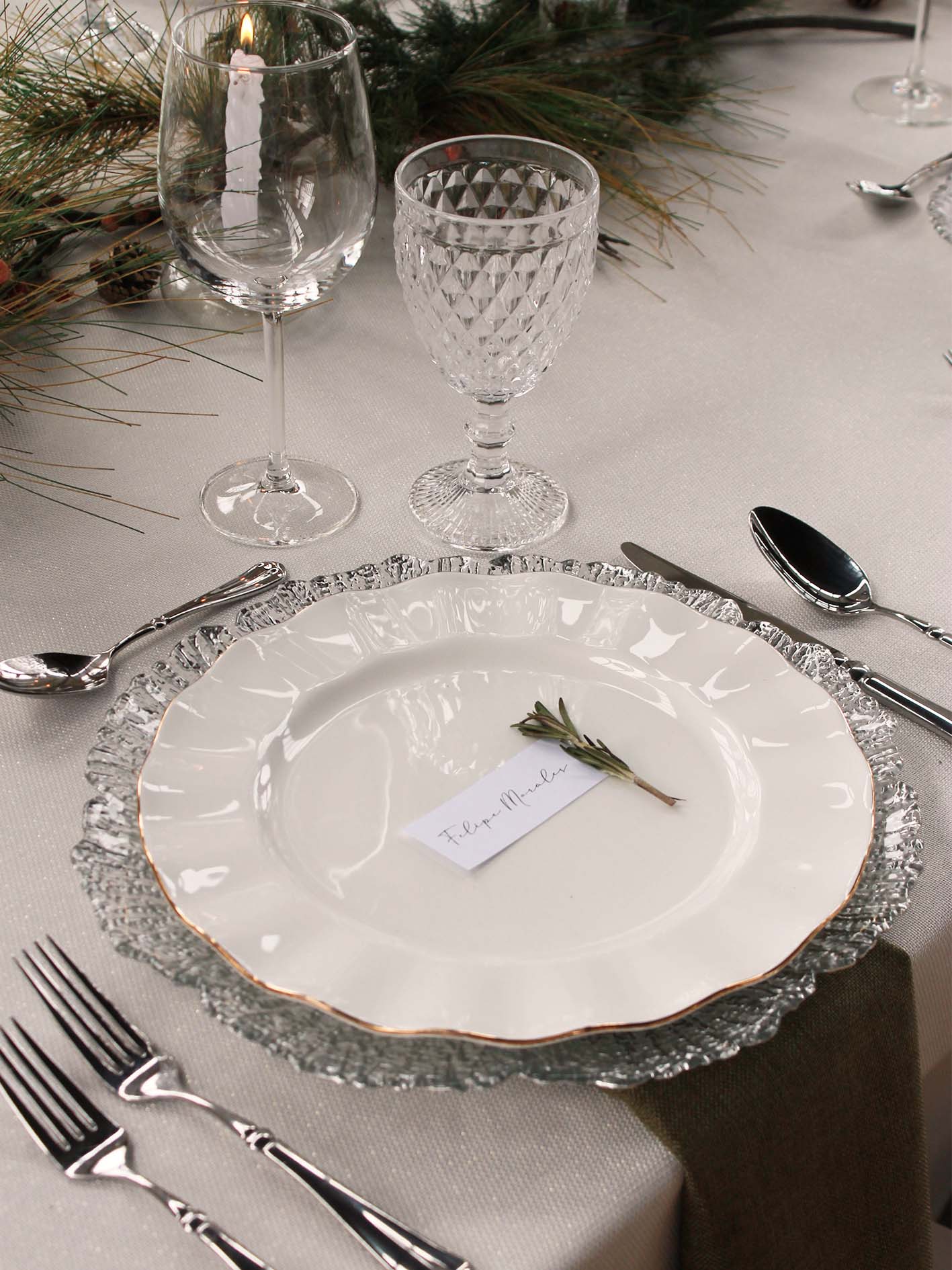 Plato base Zara plata