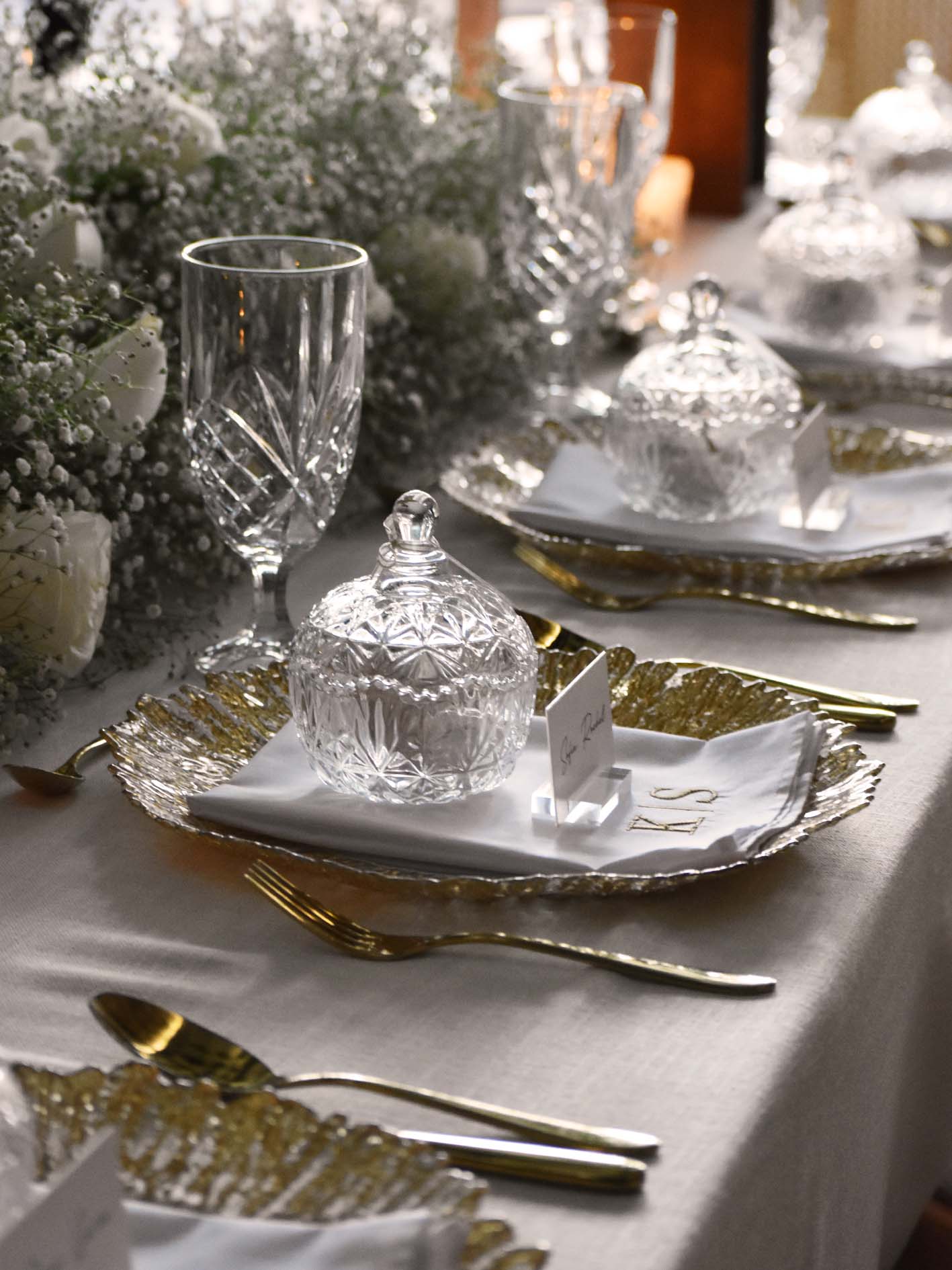 Bombonera redonda cristal cortado