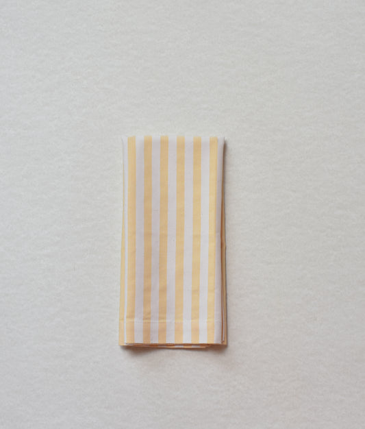 Servilleta lino de rayas amarillo