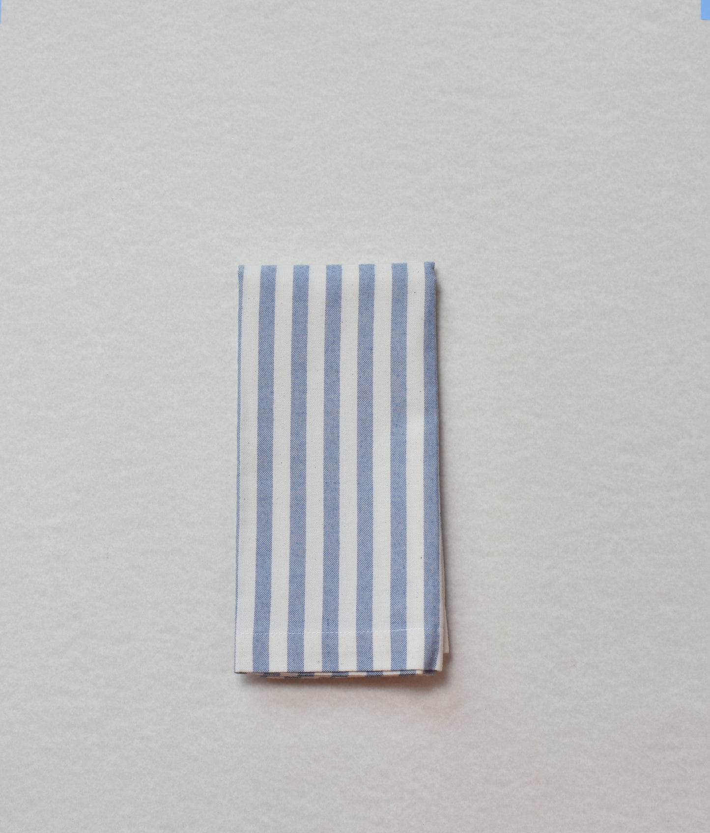 Servilleta lino de rayas azul
