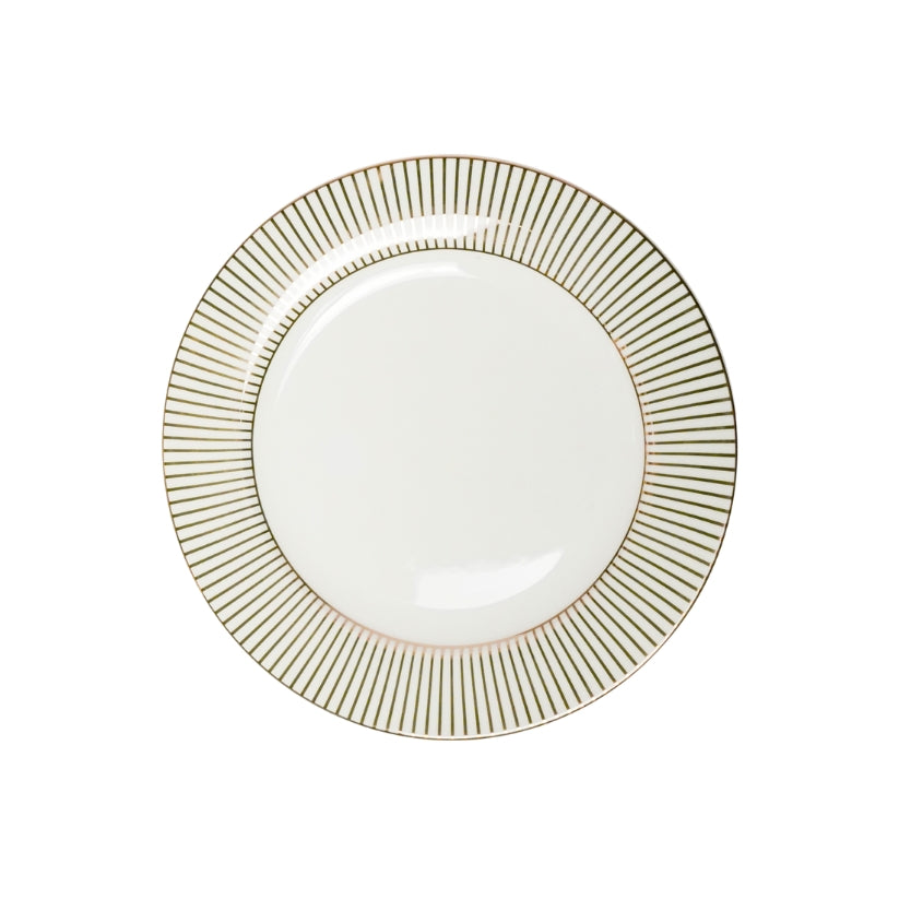 Plato trinche rayitas oro