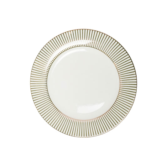 Plato trinche rayitas oro