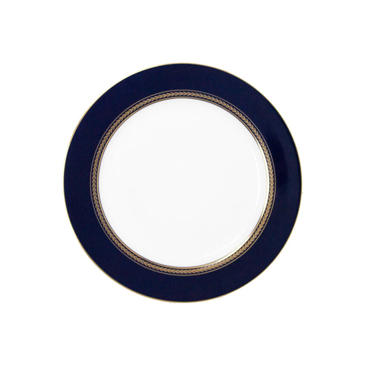Plato base clásico azul marino