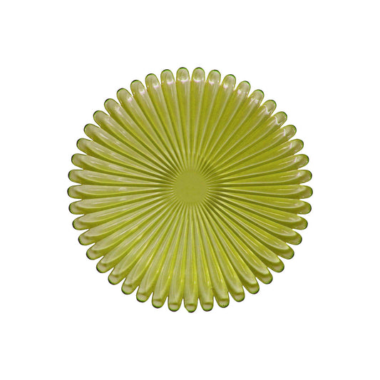 Plato base Margarita verde olivo