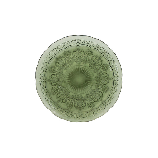 Plato postre Marie verde musgo