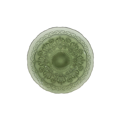 Plato postre Marie verde musgo