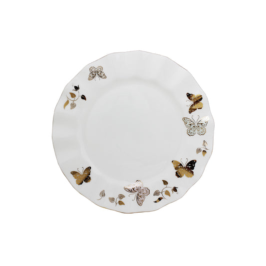 Plato trinche mariposas oro