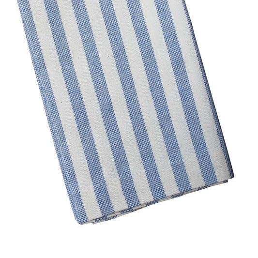 Servilleta lino de rayas azul