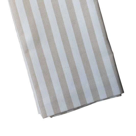 Servilleta lino de rayas beige