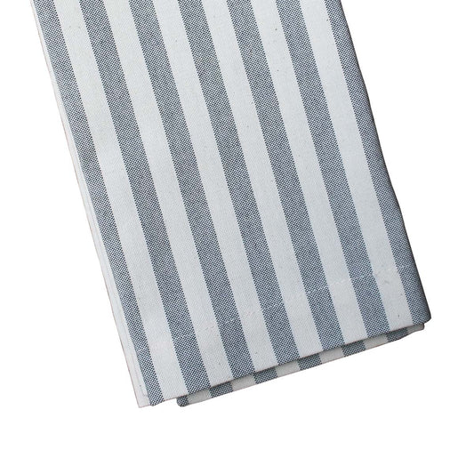 Servilleta lino de rayas gris