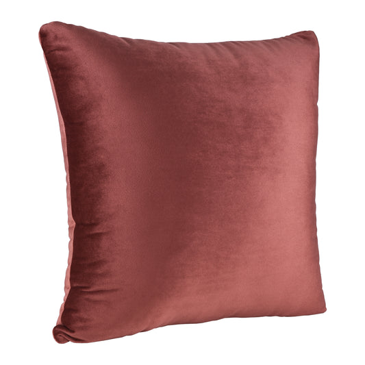 Cojín Velvet rosa quemado