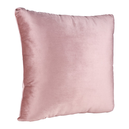 Cojín Velvet rosa palo