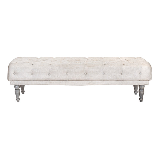 Banca capitoneada deco ivory