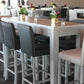Mesa alta bar deco rectangular gris
